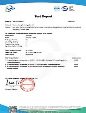 DelugeStorm BS EN71 Certification - UK Toy Safety Standard