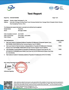 DelugeStorm CP65 Certification - California Prop 65 Compliance