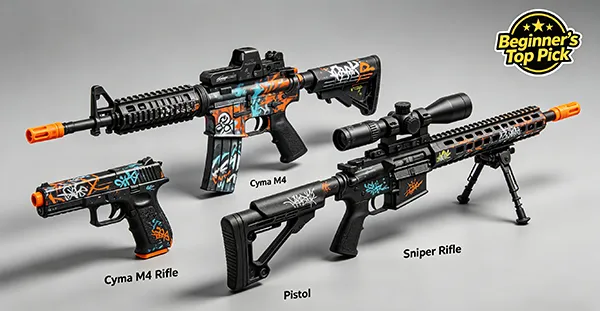 Rifle Pistol Sniper Gel Blasters for US Beginners