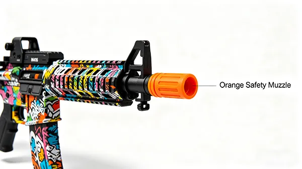 DelugeStorm Gel Blaster with Legal Orange Tip for US Compliance